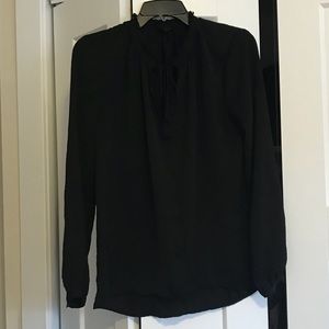 LUCKY Brand black long sleeve with tie & tassel